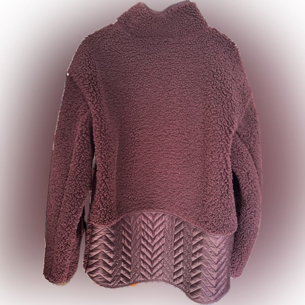 Athleta Cozy Sherpa Snap Sweatshirt - Picture 3 of 8